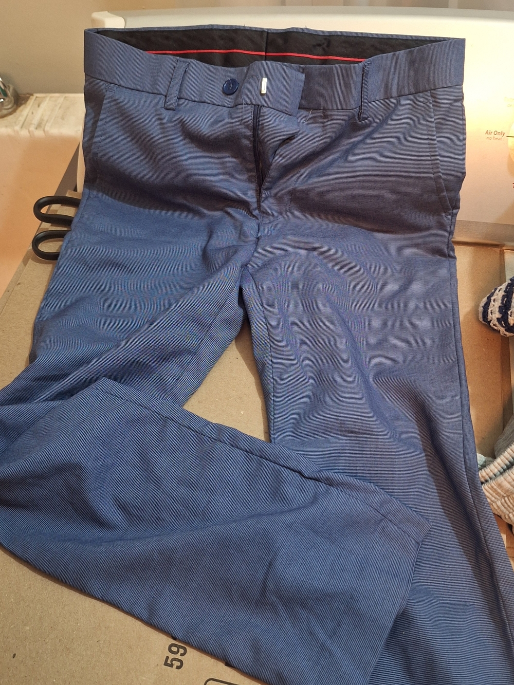 Isaac Mizrahi Men's Navy Blue Dress Pants